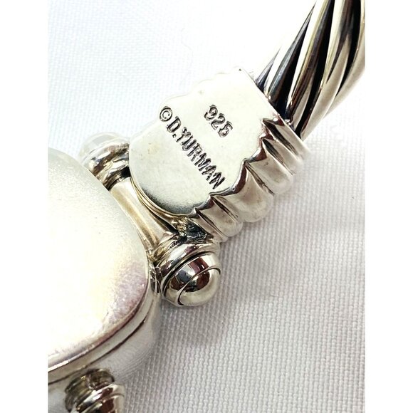 David Yurman Hinge Watch Case Bangle Bracelet 925 585 14k 6" - Picture 7 of 10
